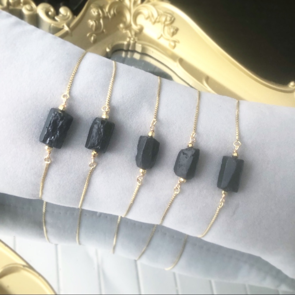Crystal Bracelet, Raw Stone Bracelet, Gemstone Jewelry, Crystal Healing